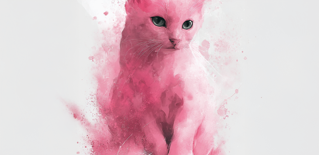pink cat
